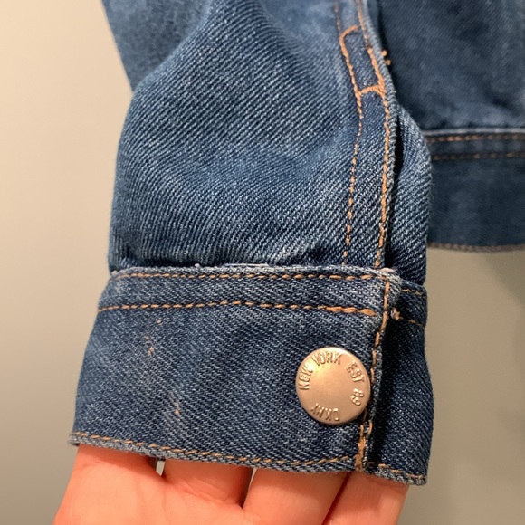 DKNY Girls Denim Jacket Size 7 - Picture 4 of 8